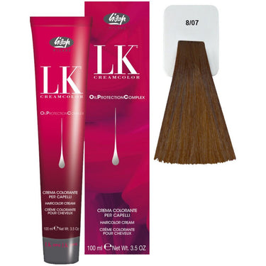 Lisap LK OPC Permanent Color - 8/07 - 3.5 oz. - 100 mL.