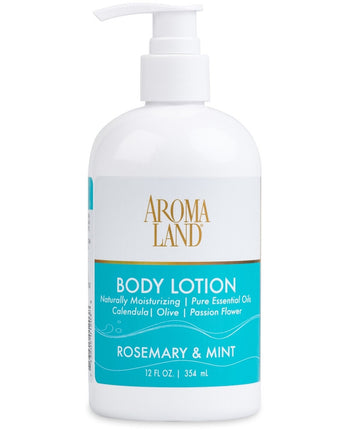 Lotion - Rosemary & Mint 12 oz. / 6 Pack - Gifts / Wedding Favors / Retail by Aromaland