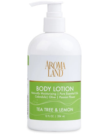 Lotion - Tea Tree & Lemon 12 oz. / 6 Pack - Gifts / Wedding Favors / Retail by Aromaland