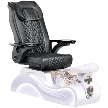 Lucent Pedicure Chair with Crystal Glass Pedicure Basin by Whale Spa