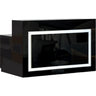 Lume Reception Desk with LED Accent Lights / 60" W / Available in Black or White by Whale Spa