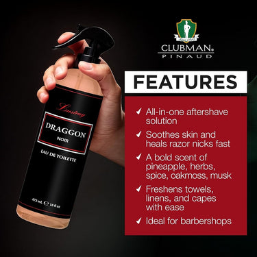 Lustray Draggon Noir Barber Spray / 16 oz.