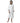 Luxury Hotel Velour Kimono Robe / White / 48"L and 59" Sweep