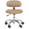 M Technician Stool / Available with Manicure Medium High Piston - 15.5" to 25" or Pedicure Height Low Piston - 13" to 16" / Upholstery Black, Burgundy, Chocolate, or Taupe by J&A