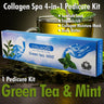 Mademoiselle Collagen Spa 4-in-1 Pedicure Kit - Green Tea & Mint / 1 Pedicure Kit
