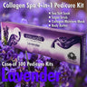 Mademoiselle Collagen Spa 4-in-1 Pedicure Kit - Lavender / Case of 100 Pedicure Kits