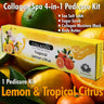 Mademoiselle Collagen Spa 4-in-1 Pedicure Kit - Lemon & Tropical Citrus / 1 Pedicure Kit