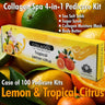 Mademoiselle Collagen Spa 4-in-1 Pedicure Kit - Lemon & Tropical Citrus / Case of 100 Pedicure Kits