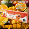 Mademoiselle Collagen Spa 4-in-1 Pedicure Kit - Mango & Orange / 1 Pedicure Kit