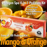 Mademoiselle Collagen Spa 4-in-1 Pedicure Kit - Mango & Orange / Case of 100 Pedicure Kits