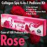 Mademoiselle Collagen Spa 4-in-1 Pedicure Kit - Rose / Case of 100 Pedicure Kits