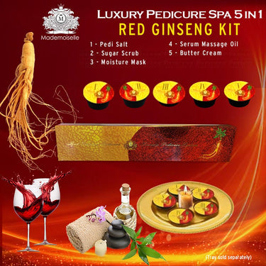 Mademoiselle Collagen Spa 5-in-1 Pedicure Kit - Red Ginseng / 1 Pedicure Kit