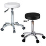 Maia Round Hydraulic Stool / 20"-26" Height - Available in White, Black and Dark Grey by Silver Spa