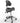 Maja Hydraulic Saddle Stool / 24"-30" Height / Black by Silver Spa