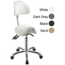 Maja Hydraulic Saddle Stool / 24"-30" Height / White by Silver Spa