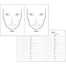 Make-up Face Chart Pad / 50 Sheets by Fantasea