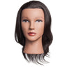 Malika Manikin Head / 100% Human Hair / 17"-19" Hair Length / Level 2 Black by Diane Mannequins