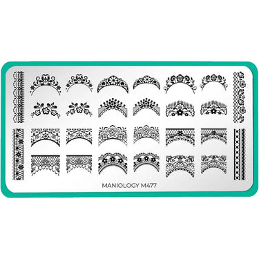 Maniology Lacey French - Nail Stamping Plate