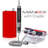 MANIPro Passport - Portable Electric Nail File / Red with Desktop Cradle by KUPA