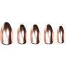 Marmalade Nails - Salon Edition - Brushed Gold Stiletto / 24 Press-on Nails in 12 Sizes