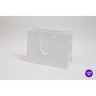 Matte Eurotote Bags with Rope Handles - Matte White - 13"W x 5"D x 10"H / 1 Case (100 per Case)