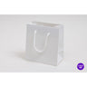 Matte Eurotote Bags with Rope Handles - Matte White - 6"W x 3-1/2"D x 6-1/2"H / 1 Case (100 per Case)