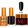 MD Nail 4-in-1 Combo - Gel Polish 0.54 oz. + Nail Lacquer 0.54 oz. Dip & Dap Powder - Dip/Acrylic 2oz. - #K002