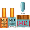 MD Nail 4-in-1 Combo - Gel Polish 0.54 oz. + Nail Lacquer 0.54 oz. Dip & Dap Powder - Dip/Acrylic 2oz. - #K010