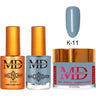 MD Nail 4-in-1 Combo - Gel Polish 0.54 oz. + Nail Lacquer 0.54 oz. Dip & Dap Powder - Dip/Acrylic 2oz. - #K011