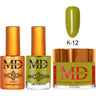 MD Nail 4-in-1 Combo - Gel Polish 0.54 oz. + Nail Lacquer 0.54 oz. Dip & Dap Powder - Dip/Acrylic 2oz. - #K012