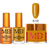 MD Nail 4-in-1 Combo - Gel Polish 0.54 oz. + Nail Lacquer 0.54 oz. Dip & Dap Powder - Dip/Acrylic 2oz. - #K013