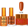 MD Nail 4-in-1 Combo - Gel Polish 0.54 oz. + Nail Lacquer 0.54 oz. Dip & Dap Powder - Dip/Acrylic 2oz. - #K014