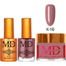 MD Nail 4-in-1 Combo - Gel Polish 0.54 oz. + Nail Lacquer 0.54 oz. Dip & Dap Powder - Dip/Acrylic 2oz. - #K016