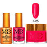 MD Nail 4-in-1 Combo - Gel Polish 0.54 oz. + Nail Lacquer 0.54 oz. Dip & Dap Powder - Dip/Acrylic 2oz. - #K025