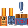 MD Nail 4-in-1 Combo - Gel Polish 0.54 oz. + Nail Lacquer 0.54 oz. Dip & Dap Powder - Dip/Acrylic 2oz. - #K026