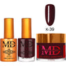 MD Nail 4-in-1 Combo - Gel Polish 0.54 oz. + Nail Lacquer 0.54 oz. Dip & Dap Powder - Dip/Acrylic 2oz. - #K039
