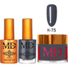 MD Nail 4-in-1 Combo - Gel Polish 0.54 oz. + Nail Lacquer 0.54 oz. Dip & Dap Powder - Dip/Acrylic 2oz. - #K075