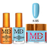 MD Nail 4-in-1 Combo - Gel Polish 0.54 oz. + Nail Lacquer 0.54 oz. Dip & Dap Powder - Dip/Acrylic 2oz. - #K095