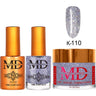 MD Nail 4-in-1 Combo - Gel Polish 0.54 oz. + Nail Lacquer 0.54 oz. Dip & Dap Powder - Dip/Acrylic 2oz. - #K110
