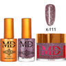 MD Nail 4-in-1 Combo - Gel Polish 0.54 oz. + Nail Lacquer 0.54 oz. Dip & Dap Powder - Dip/Acrylic 2oz. - #K111