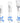 Medium Flat Multi-Purpose Brush - White - 5.6" Long with 1.04" Wide Brush Head / Case of 50 Individually Wrapped Brushes