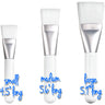 Medium Flat Multi-Purpose Brush - White - 5.6" Long with 1.04" Wide Brush Head / Case of 50 Individually Wrapped Brushes