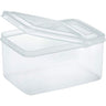 Medium Rectangle Container with Flip Top Lid - Clear - 32 oz. / Case of 40 Containers
