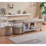 Meenu Japanese Head Spa and Shampoo Massage Bed with Matching Stool / Beige by Meishida