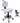 Meishida 3 Function Esthetician Stool
