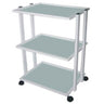 Meishida Glass Cart with 3 shelves