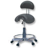 Meishida Hydraulic Saddle Stool with Backrest