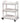 Meishida Salon Cart with 3 Shelves