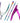 MelodySusie Acrylic Nail Clippers 4 in 1 Kit - Rainbow