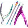 MelodySusie Acrylic Nail Clippers 4 in 1 Kit - Rainbow
